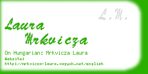 laura mrkvicza business card
